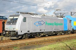 2009.11.26. - Poznań Franowo - TRAXX E186 143-4 z poc. testowym 151781 rel. Kutno - Toruń.jpg