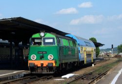 2007.07.15. - Grudziądz - SU45-263 z poc. os. rel. Grudziądz - Toruń Gł..jpg