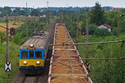 2009.08.04. - EN57-947 jako poc. os. nr 60330 rel. Malbork - Iława Gł., oddala się od stacj...jpg