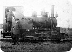 1915. Henschel Fabian należący do wojsk kolejowych stacjonujących w Cukrowni Kruszwica. eBay.jpg