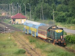 2008.06.21. - Zawada - SM48-074 z poc. posp. ''San'' złożonym z dwóch wag. piętrowych z st...JPG