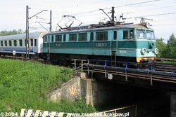 2004.05.15. - Kraków Bieżanów - EU07-171 z poc. EX ''Ernest Malinowski'' nr 13411 rel. Wars...jpg