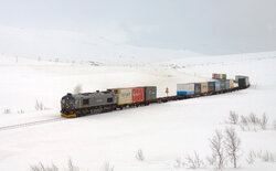 2009.03.20. - Class 66 of CN (CargoNet AS) between Lønsdal and Bolna, fot. David Gubler.jpg