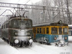 2006.02.20. - Zakopane - ET21-57 z poc. Ex ''Tatry'', który przyprowadził z Chabówki w zast...jpg