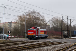 2018.03.08. - Kołobrzeg - SU42-509 wjeżdża na stację, z której zabierze SA136 na P4 do In...jpg