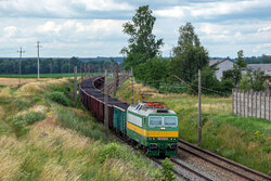 2022.07.08. - Poddębice - Otok - Škoda 163 035-9 ''Zosia'' z poc. tow. nr 544028,9, fot. MNK...jpg